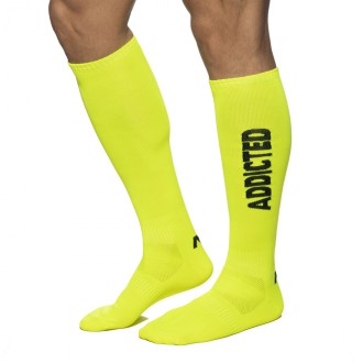 Addicted Neon Socks yellow | BiBo Fashion