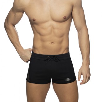 AD Fetish Mesh- Striped short black | BiBo Fashion
