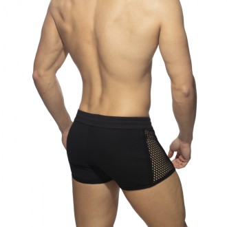 AD Fetish Mesh- Striped short black | BiBo Fashion