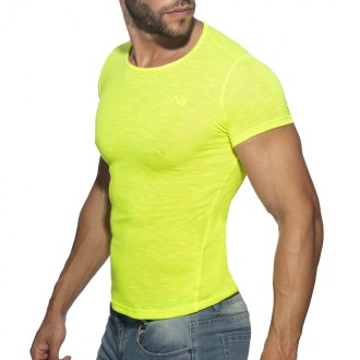 Addicted Thin Flame T-Shirt Neon yellow | BiBo Fashion