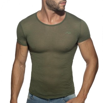 Addicted Thin Flame T-Shirt Neon kaki