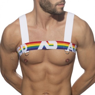 Addicted Rainbow Harness white | BiBo Fashion
