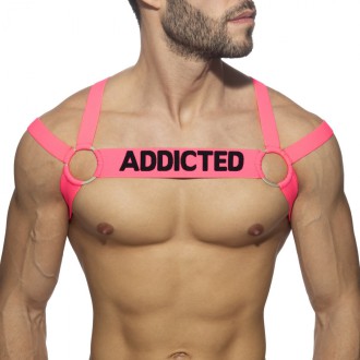 AD Fetish Neon Multiband Harness neon pink | BiBo Fashion