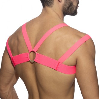 AD Fetish Neon Multiband Harness neon pink | BiBo Fashion