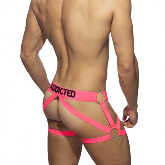 AD Fetish Neon Leg Harness neon pink | BiBo Fashion