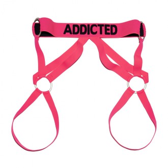 AD Fetish Neon Leg Harness neon pink | BiBo Fashion