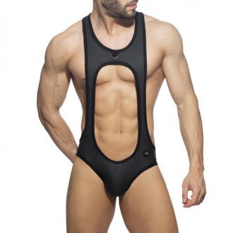 AD Fetish Bottomless Sexy Bodysuit black | BiBo Fashion