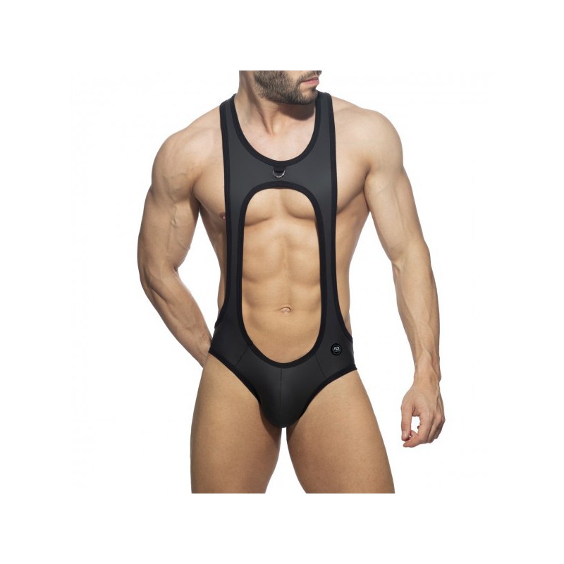 AD Fetish Bottomless Sexy Bodysuit black | BiBo Fashion