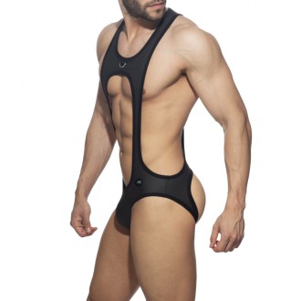 AD Fetish Bottomless Sexy Bodysuit black | BiBo Fashion