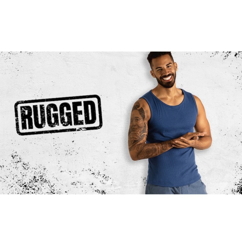 aussieBum Rugged Singlet Navy