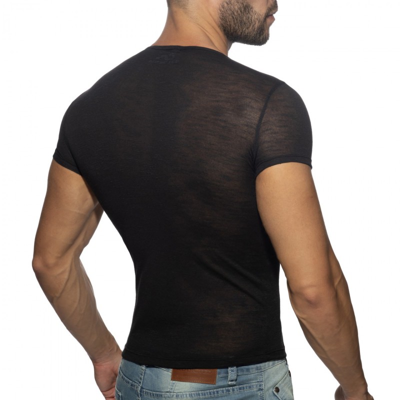 Addicted Thin Flame T-Shirt black
