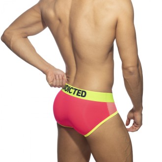 Addicted Neon Mesh Brief neon pink | BiBo Fashion