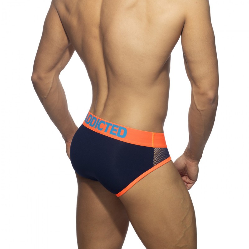 Addicted Neon Mesh Brief navy | BiBo Fashion