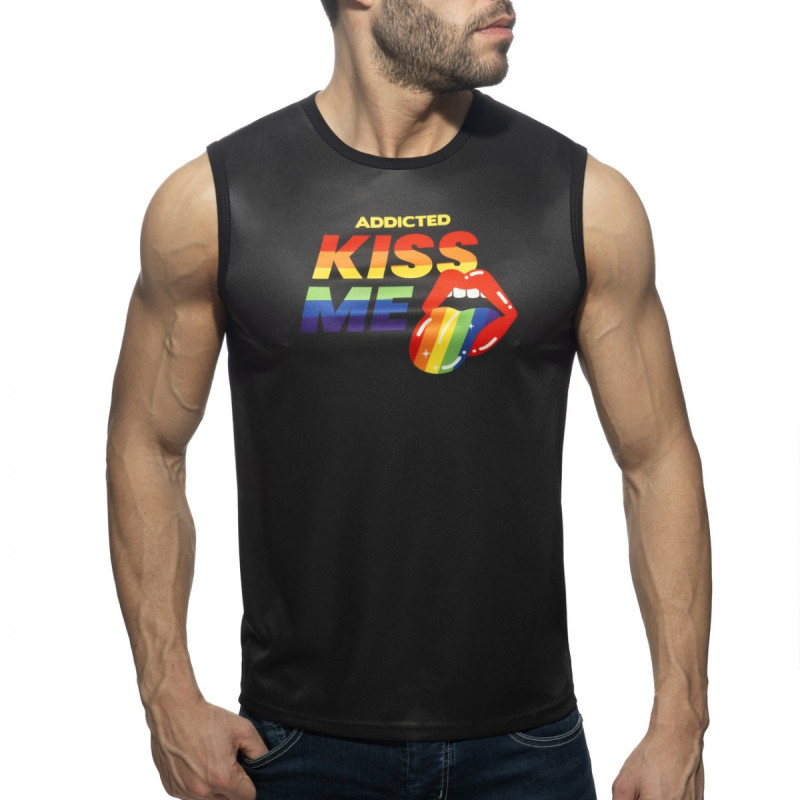 Addicted Kiss me Tank Top black