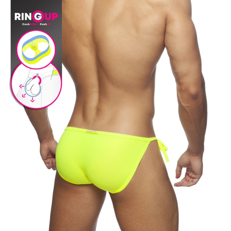 Addicted Ring Up Swim Bikini neon yellow