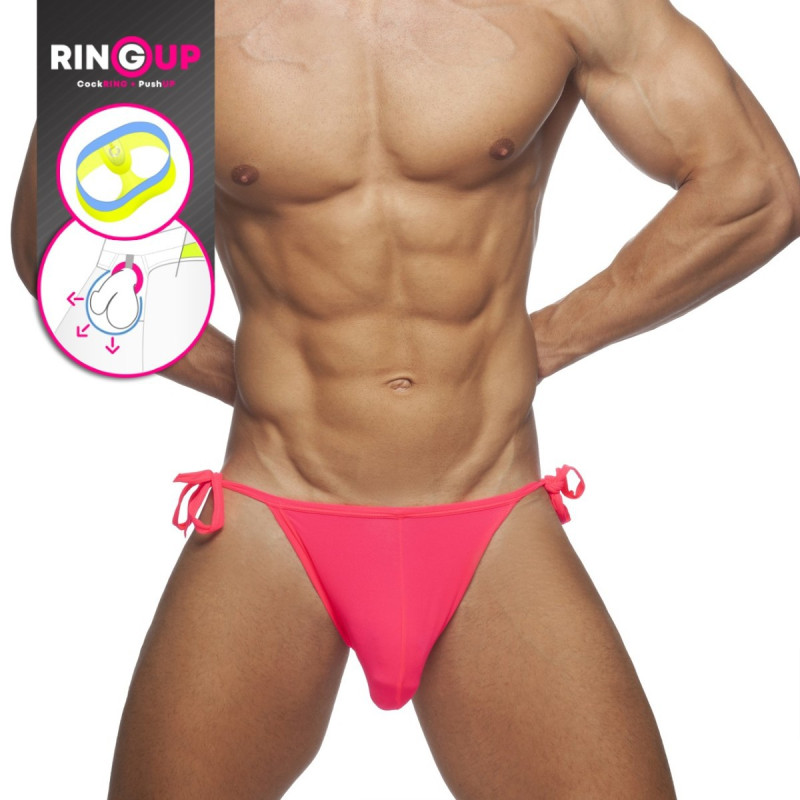 Addicted Ring Up Swim Bikini neon pink | BiBo Fashion
