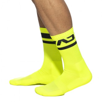 Addicted Neon Socks short neon yellow | BiBo Fashion