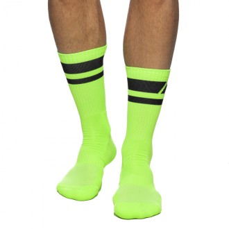 Addicted Neon Socks short neon green