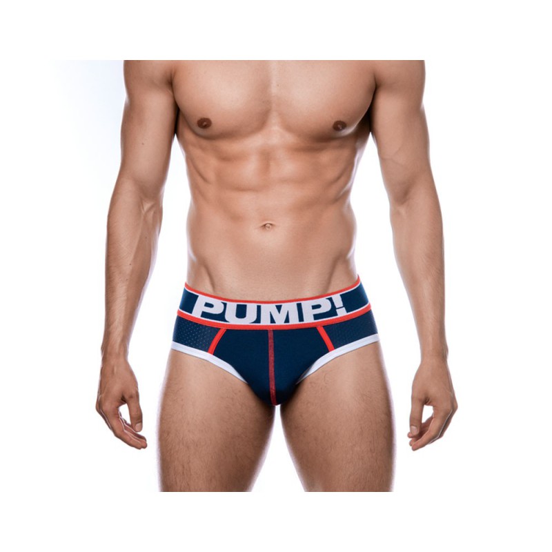 PUMP Big League Brief navy white red