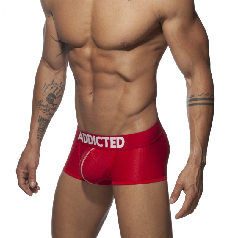 Addicted Push Up Mesh Trunk Red