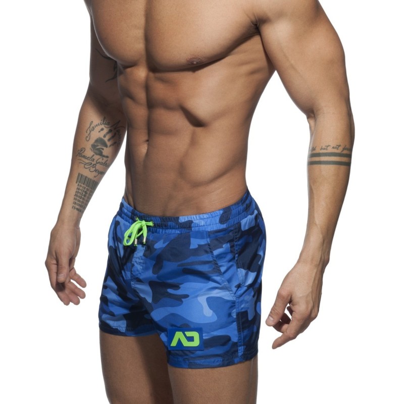Addicted Camouflage Swimwear Short navy | BiBo Fashion