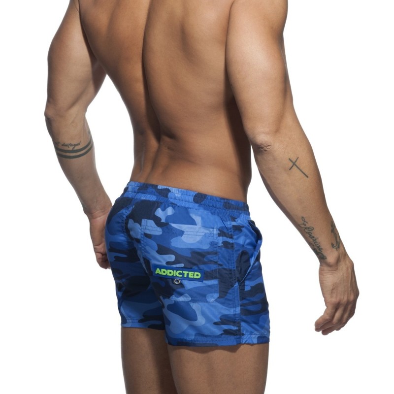 Addicted Camouflage Swimwear Short navy | BiBo Fashion