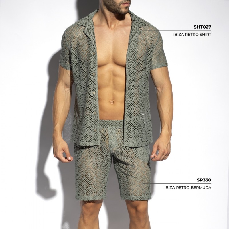 ES Collection Ibiza Retro Shirt Kaki