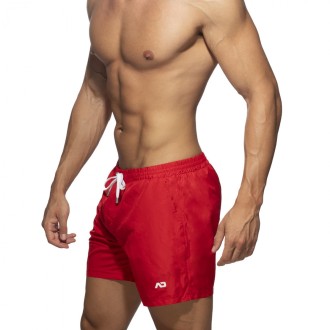 Addicted ADS073 Basic Swim Long Short Red