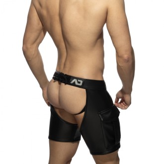 AD Fetish Chaps Shorts Black