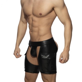 AD Fetish Chaps Shorts Black