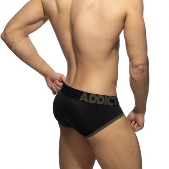 Addicted AD1358 Naked Feeling Brief Black
