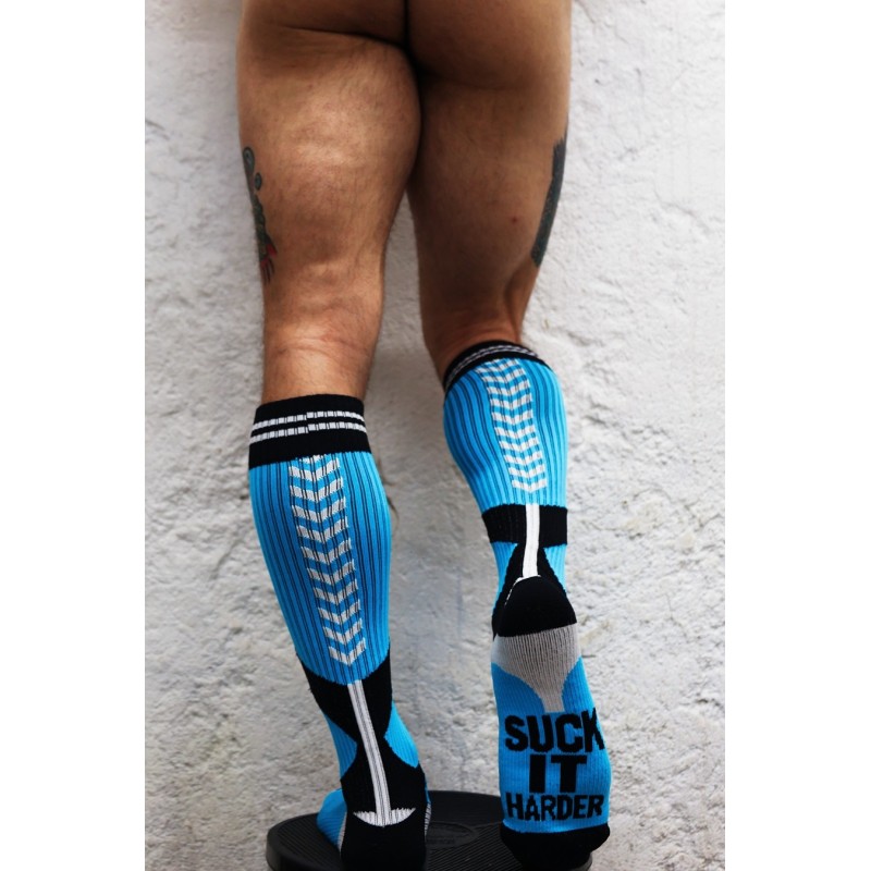 BREEDWELL Sucker Socks Aqua Blue