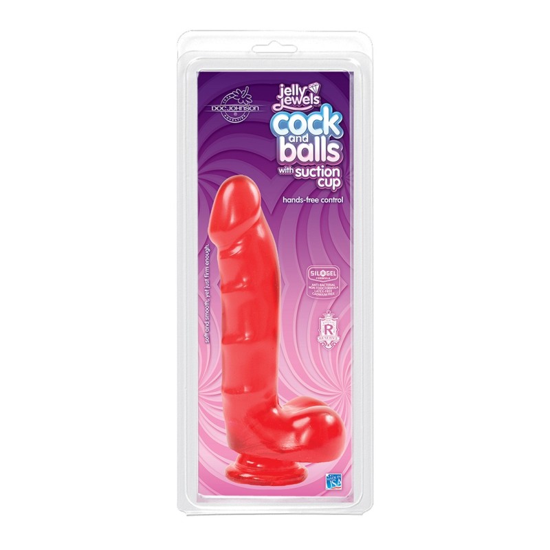 Cock and Balls with Suction Cup