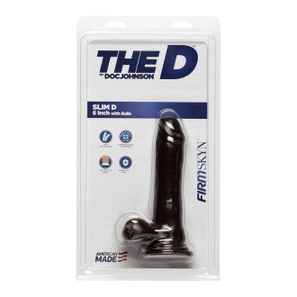 Slim D - Realistic FIRMSKYN Dildo with Balls - 6" / 15 cm Slim D - Realistic FIRMSKYN Dildo with Balls - 6" / 15 cm