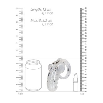Mancage Model 26 - Chastity Cage - 4.5'' / 11,5 cm - Transparent