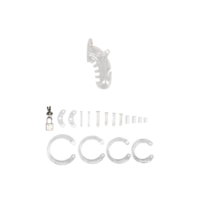Mancage Model 26 - Chastity Cage - 4.5'' / 11,5 cm - Transparent
