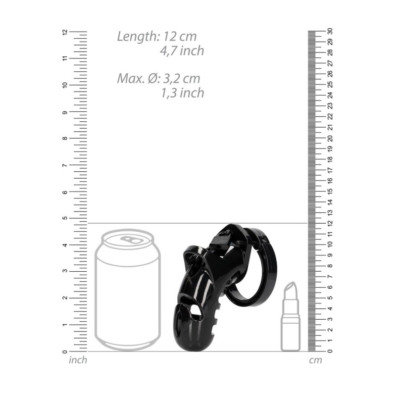 Mancage Model 26 - Chastity Cage - 4.5'' / 11,5 cm - Black