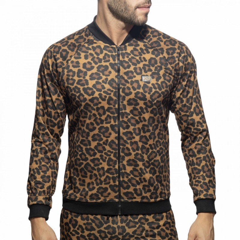 Addicted Leopard Bomber Jacket