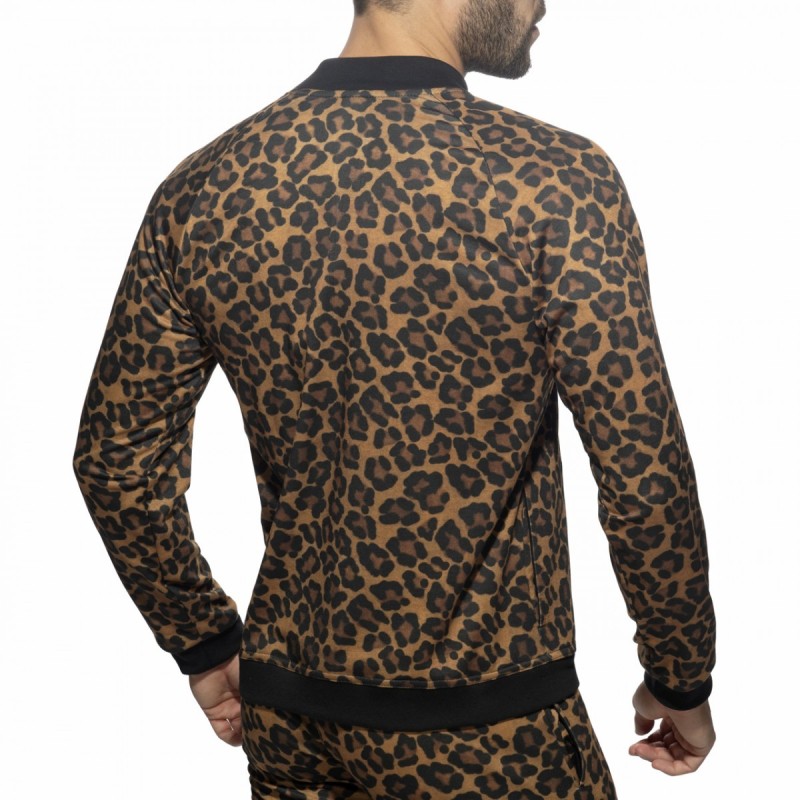 Addicted Leopard Bomber Jacket