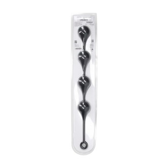 Levelz Silicone Waterdrop Anal Balls - XXL - 60mm - Black