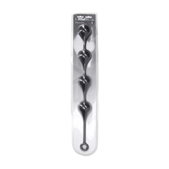 Levelz Silicone Waterdrop Anal Balls - XXL - 60mm - Black
