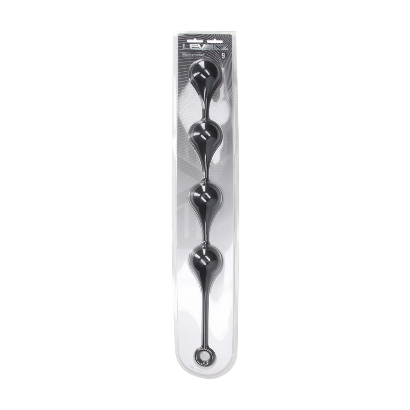 Levelz Silicone Waterdrop Anal Balls - XXL - 60mm - Black