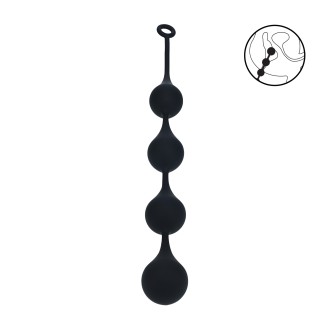 Levelz Silicone Waterdrop Anal Balls - XXL - 60mm - Black