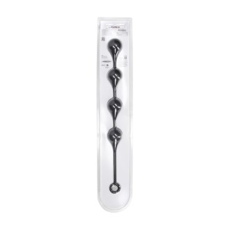 Levelz Silicone Waterdrop Anal Balls - XL - 50mm - Black