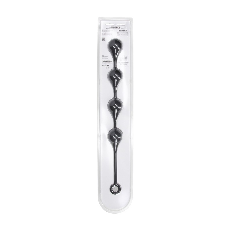 Levelz Silicone Waterdrop Anal Balls - XL - 50mm - Black