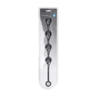 Levelz Silicone Waterdrop Anal Balls - L - 40mm - Black