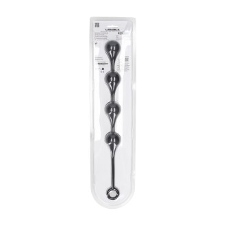 Levelz Silicone Waterdrop Anal Balls - L - 40mm - Black