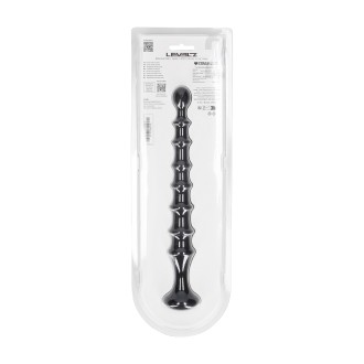 Levelz Ribbed Silicone Flared Anal Probe - Black