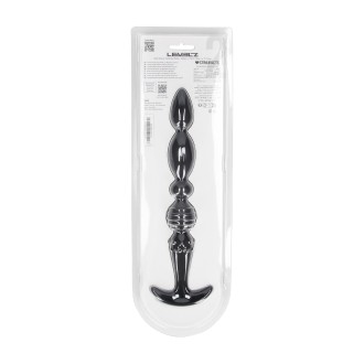 Levelz Multi Textured Silicone Flared Anal Probe - Black
