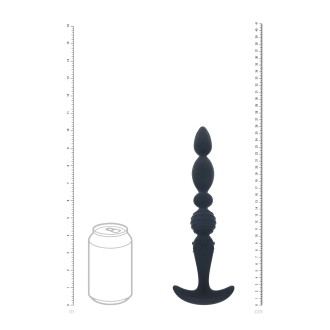 Levelz Multi Textured Silicone Flared Anal Probe - Black